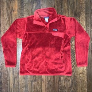 Patagonia Re-Tool Snap-T Pullover Red Large